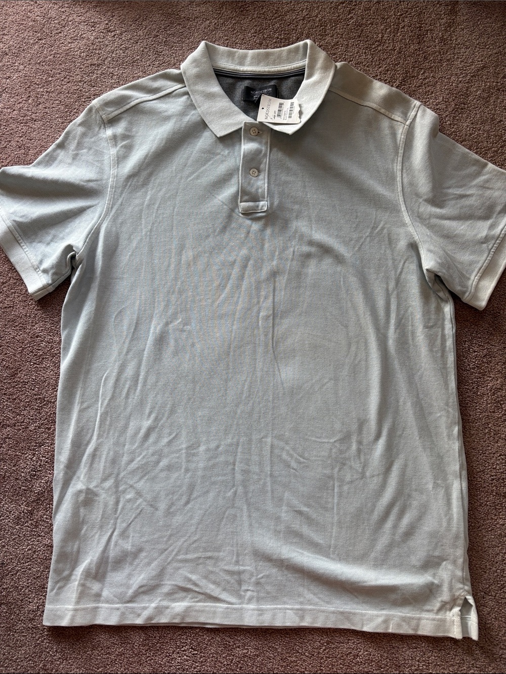 Nordstrom Men’s Pique Golf Polo shirt top large NWT